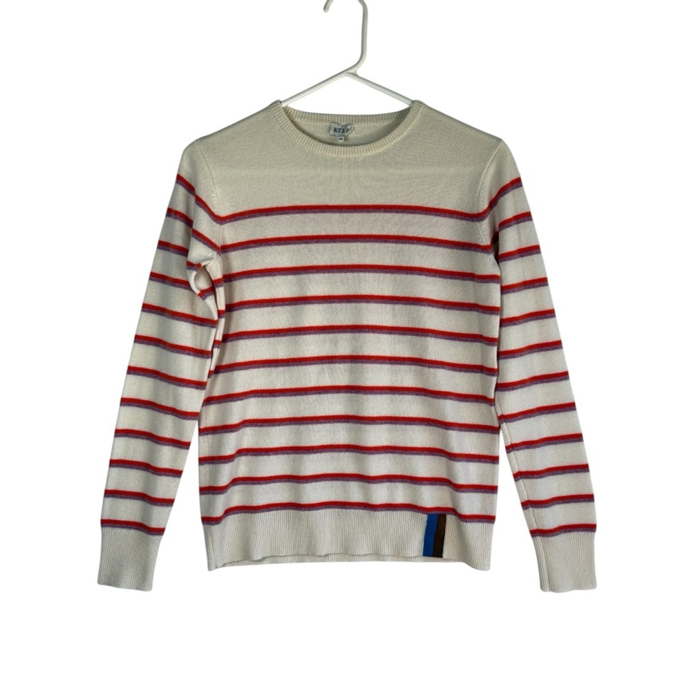 KULE Women’s Cream Striped Cashmere Sweater
Size XS